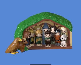 DIGITAL FILE ONLY - Fantasy Fellowship Nativity Set - Fantasy Figures and Set - Fantasy and Magic Inspired Gag Gift Novelty Toy Figures
