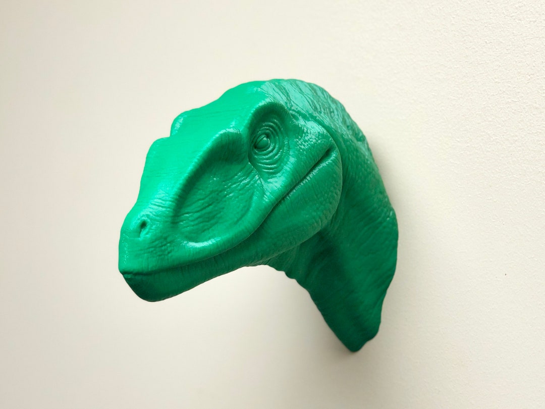 Velociraptor Head Wall Art Mount 3D Printed Bust Etsy