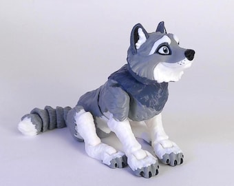 Wolf Flexi Décor Shelf Accent Gift for Animal Lovers- Full Color