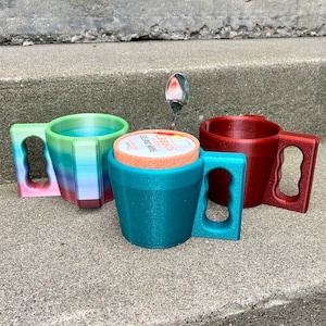 Ice Cream Pint Cozy Mug - 3D Printed Container Holder - Various Colors