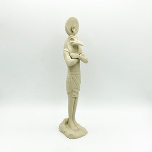 Khonshu gevangengenomen Ushabti 3D-geprint bureau diorama display sculptuur, geïnspireerd door Moon Knight