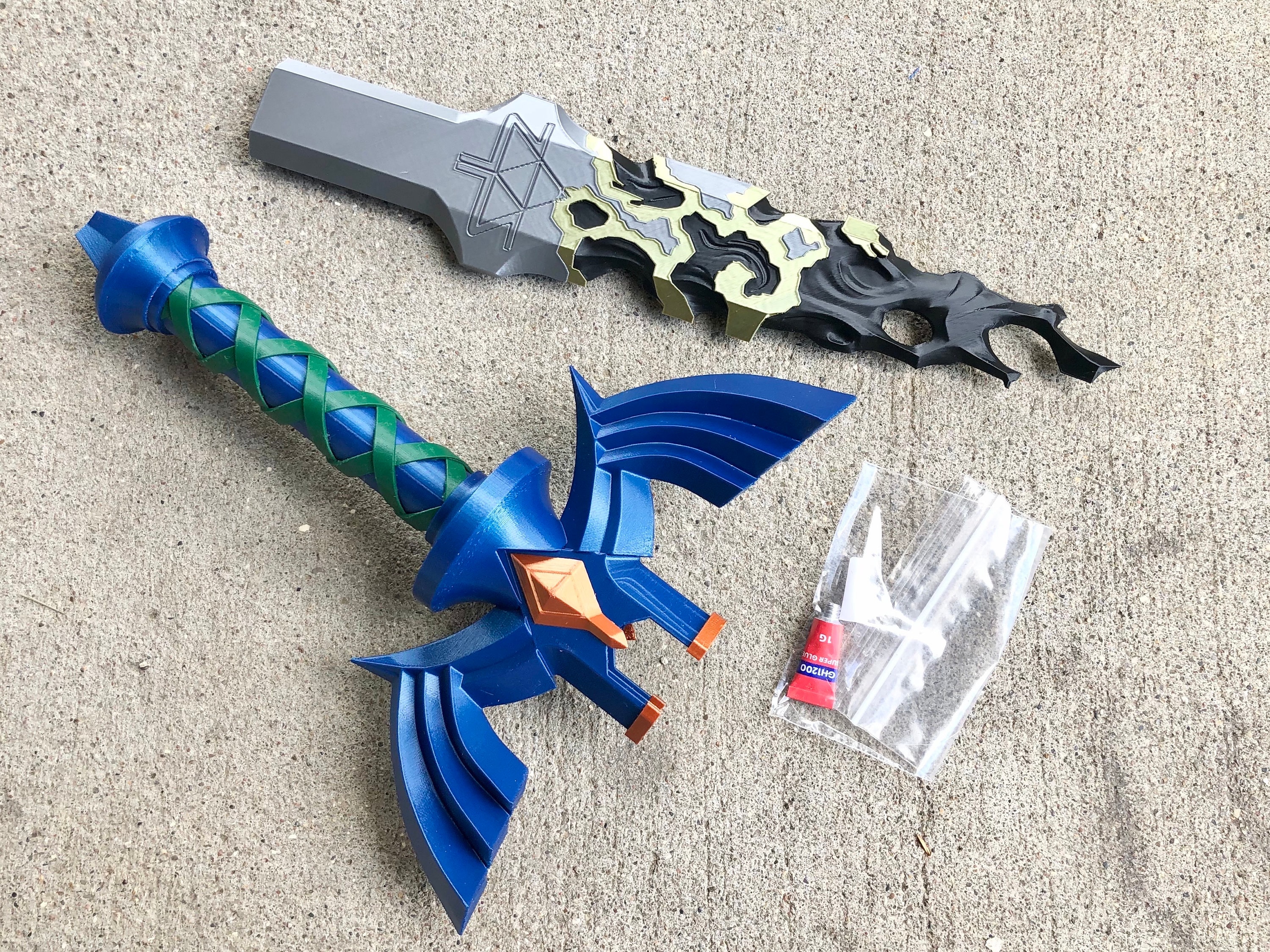 MASTERSWORD cosplay kit  Raw printed 3D sword - Ainlina Props