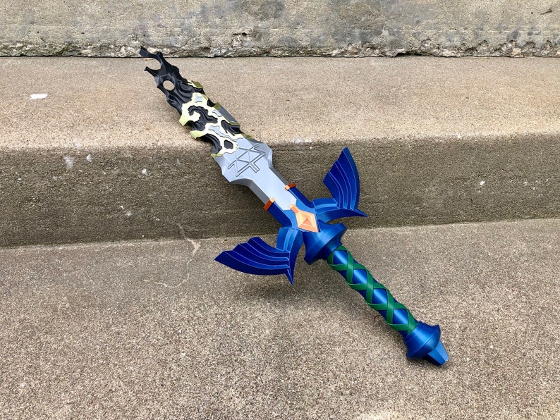 Corrupted Master Sword 3D Printed Collectible Cosplay Prop image 5