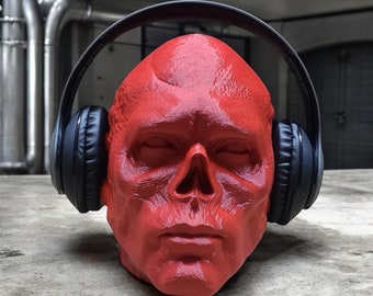 Ghoul Headphone Head - 3D Printed Headphone Stand Bust