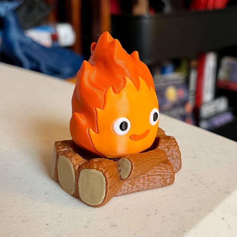 Chibi Fire Demon Key Cap Fidget Clicker - 3D Printed Bookshelf Decor - Etsy