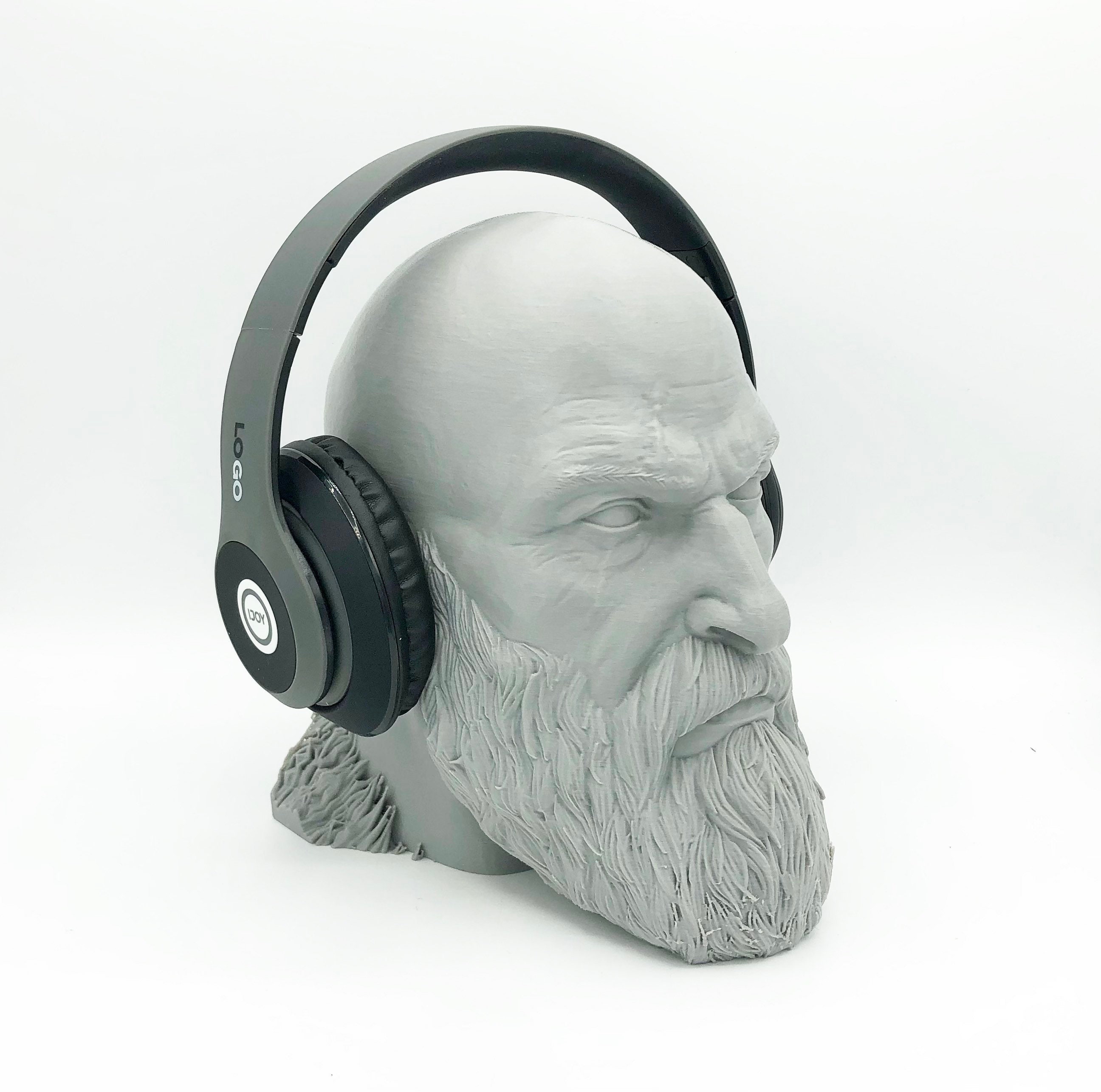 Kratos Headphone Head - 3D Printed Headphone Stand Bust - Etsy