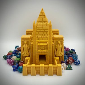 Temple of Ra Dice Tower from Fate&#39;s End Dice Towers Terra & Cosmos Series by Kimbolt Creations