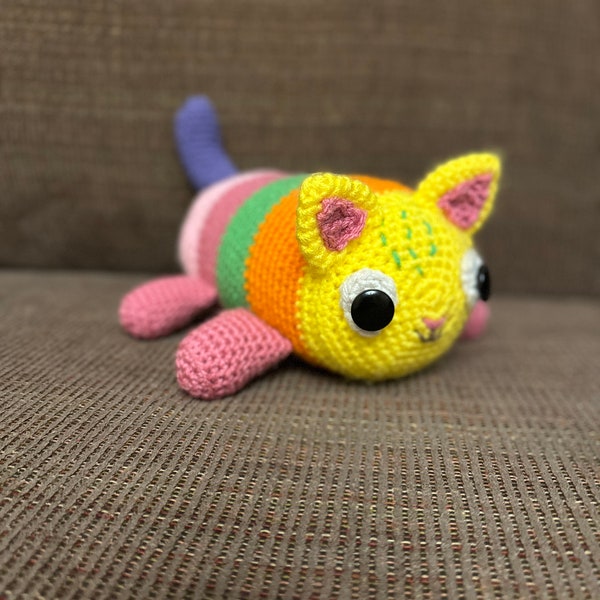 Crocheted Pillow Cat Doll Kitten Cute Pattern