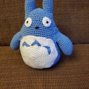 Crocheted Blue Totoro Forest Spirit Pattern