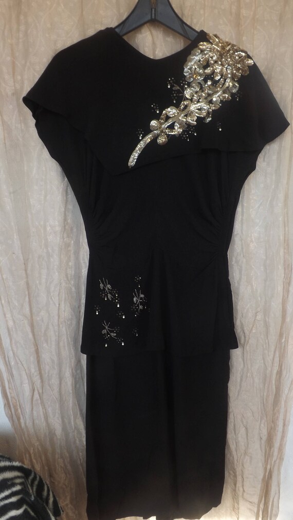 1940s Crepe Dress