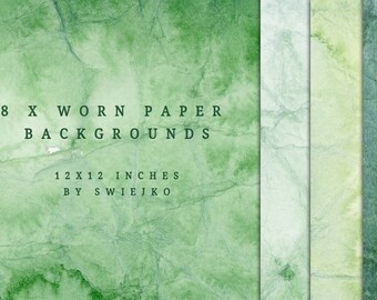 Watercolor Digital Background, hand painted, watercolor washes, worn paper, green, nature, stationery, old paper, green, vintage paper