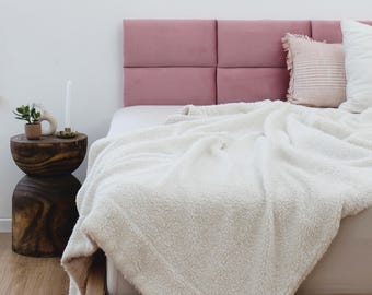 Velvet Headboard, Dorm Headboard, Full Size King Queen Headboard Cushion, Upholstered Wall Panels, Standalone Headboard, Tall Headboard