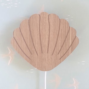 Night Light, Kids Wall Light, Wall Night Light, Kids Bedroom Decor, Nursery Decor Woodland, Wall Lamp, Nursery Night Light, Shell Light