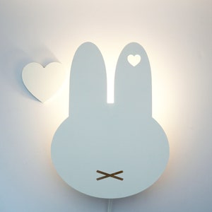 Bunny Light, Children Night Light, Kids Wall Light, Woodland Lamp, Animal Night Light, Nursery Night Lamp, Nursery Wall Lamp, Baby Wall Lamp