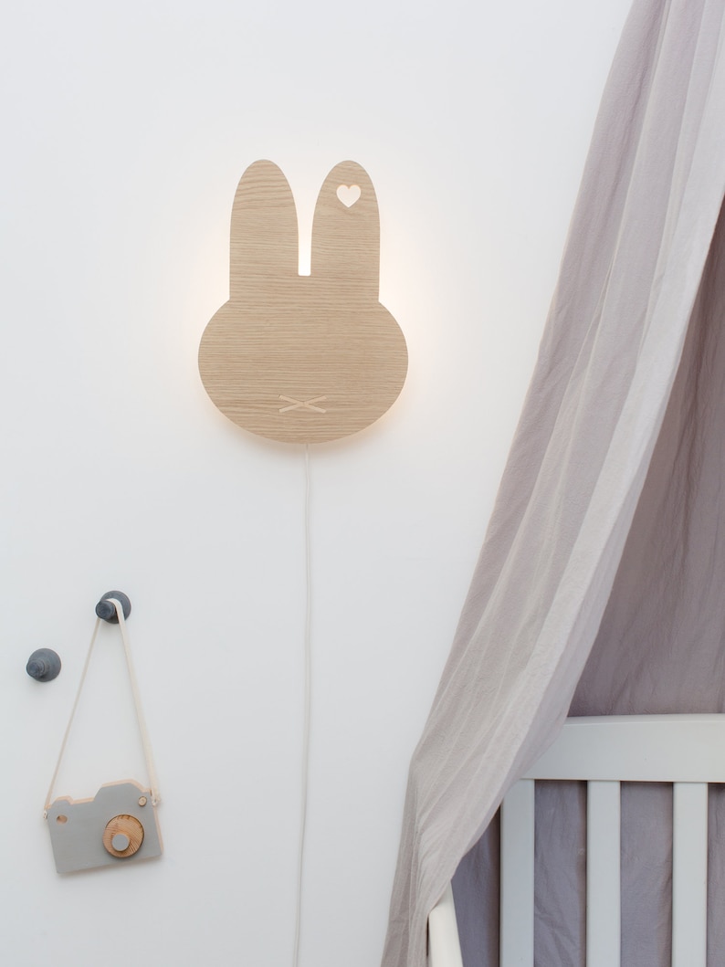 Night Light Nursery Light Wall Light Modern Nursery Decor Etsy