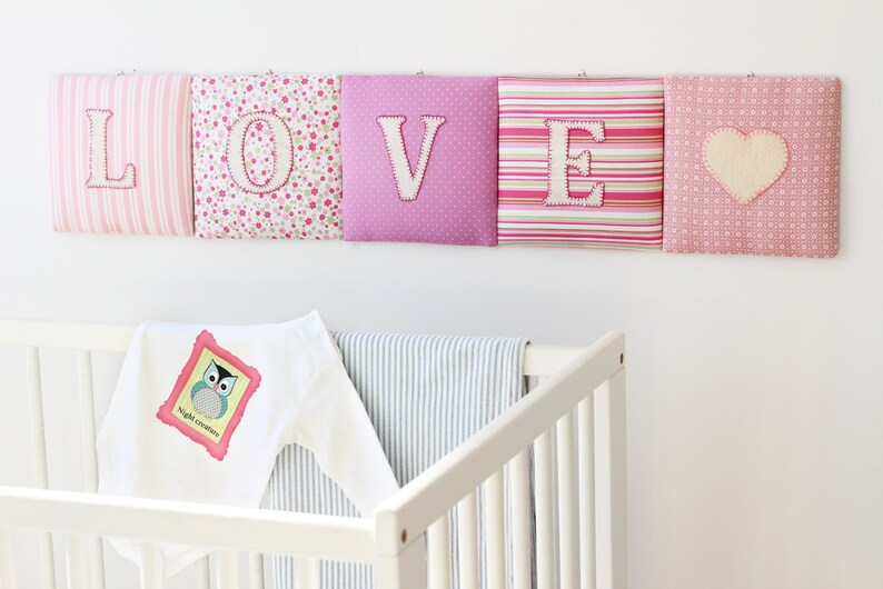 Nursery Name Sign Name Banner Nursery Decor Buchstaben Etsy