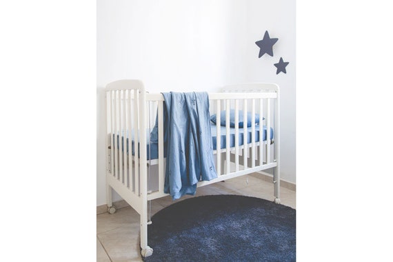 Lenzuola per Lettino Neonato 2 parti Creme Little Prince/Princess