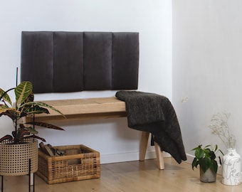 Cojines de respaldo, cojines de pared para respaldo de banco, paneles de cabecera tapizados, tableros de terciopelo acolchados, baldosas suaves, respaldo de esquina para asiento seccional