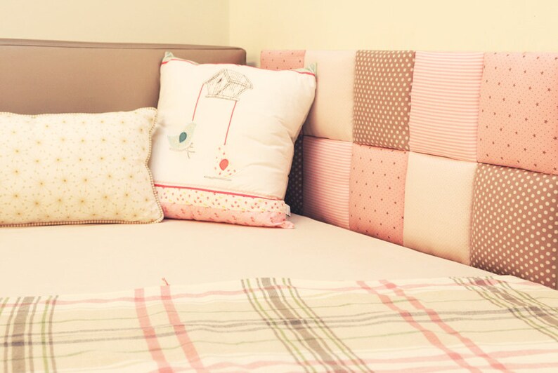 Headboard Tiles Protective Wall Pillows Kids Bedding Etsy