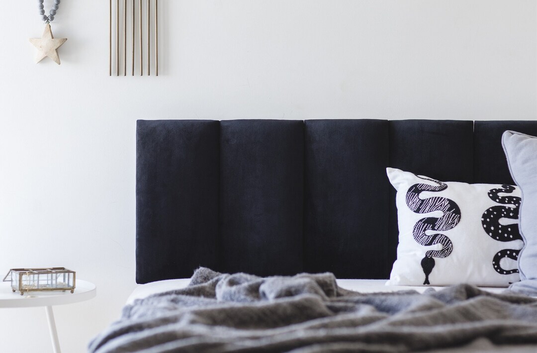 Hanging Headboard, Headboard Cushion, Upholstered Velvet Headboard