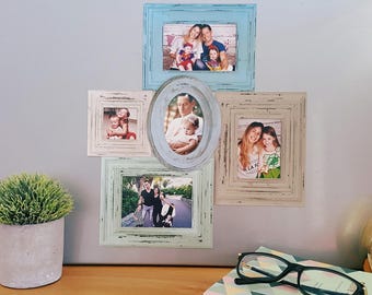 Fridge Magnetic Collage Picture Frame, A gift for the teacher, a gift for the hosts ,Grandmother gifts, Christmas Gifts