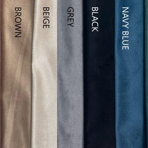 VELVET Bed Headboard, Padded Wall Panels, Modern Bedroom Decor, Cushioned Wall Tiles, Fabric Green Pink Blue Black Gray Beige Bedroom Decor image 8