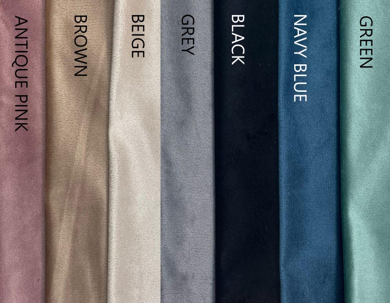 VELVET Bed Headboard, Padded Wall Panels, Modern Bedroom Decor, Cushioned Wall Tiles, Fabric Green Pink Blue Black Gray Beige Bedroom Decor image 8