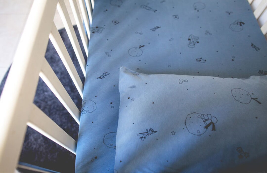 Baby Boy Pillow Sheets, Blue Pillow Case Cover, Baby Pillow Case, Le