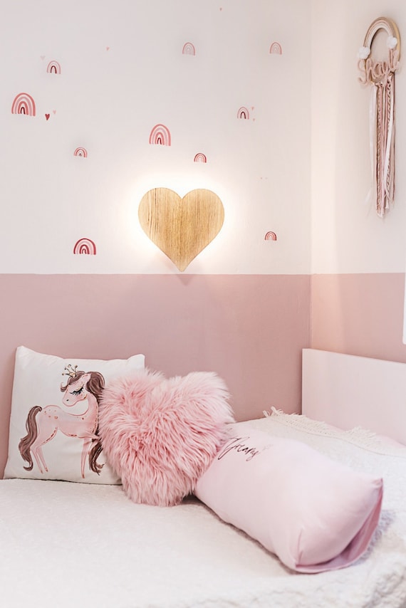 multifunctioneel mooi Melodieus Hart Nachtlampje Hart Wandlamp Kinderkamer Nachtlampje Kids - Etsy Nederland