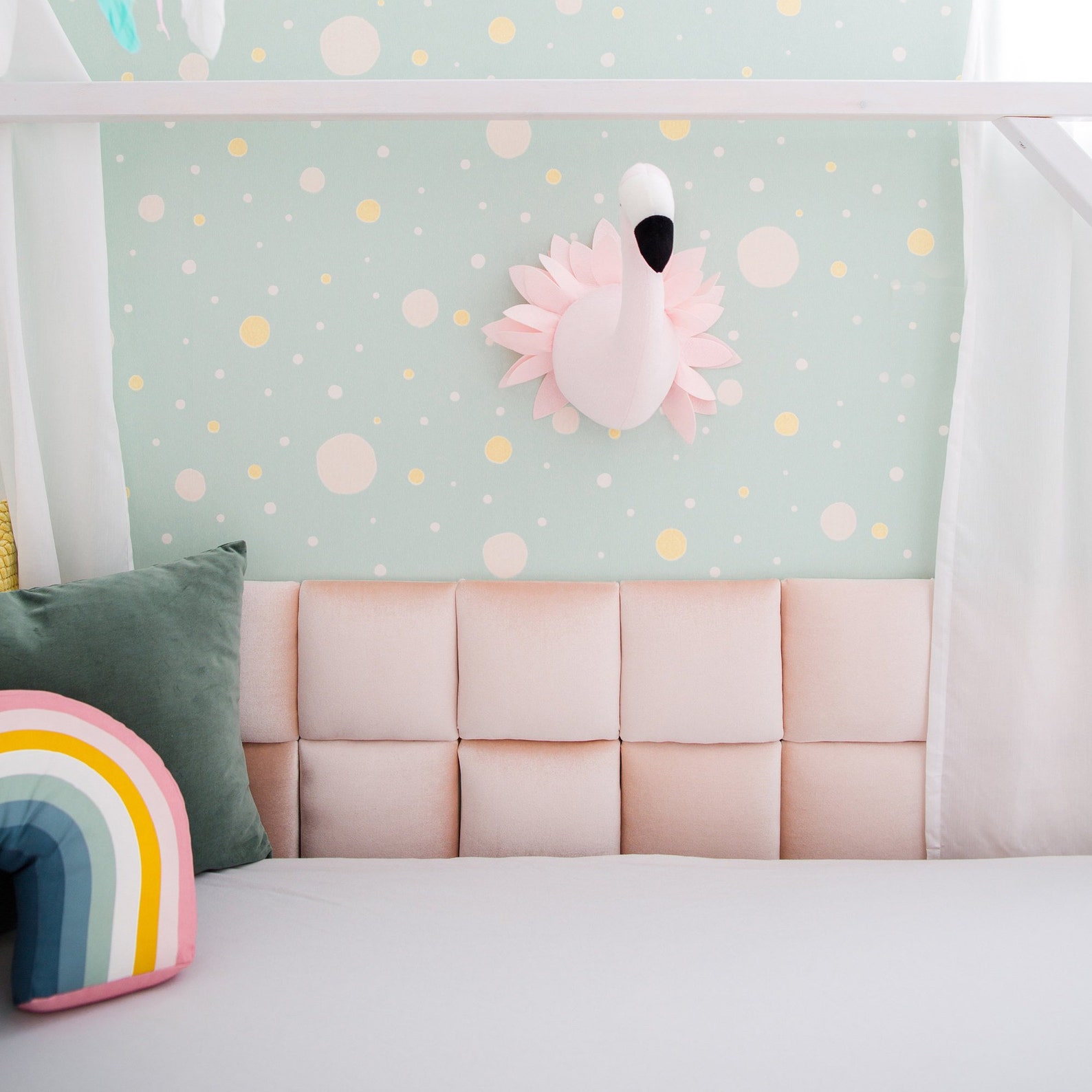 Montessori Bed Headboard Toddler Bed Bumper Montessori Etsy