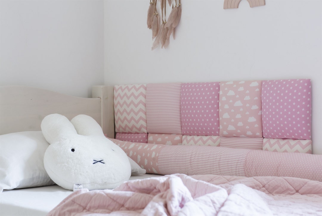 Cabecero de cama para niños, azulejos para aparador para niños