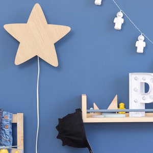 Star Night Light, Nursery Wall Lamp, Nursery Night Lamp, Wall Night Light, Kids Wall Light, Kinderzimmer, Childrens Lamps, Christmas Gifts