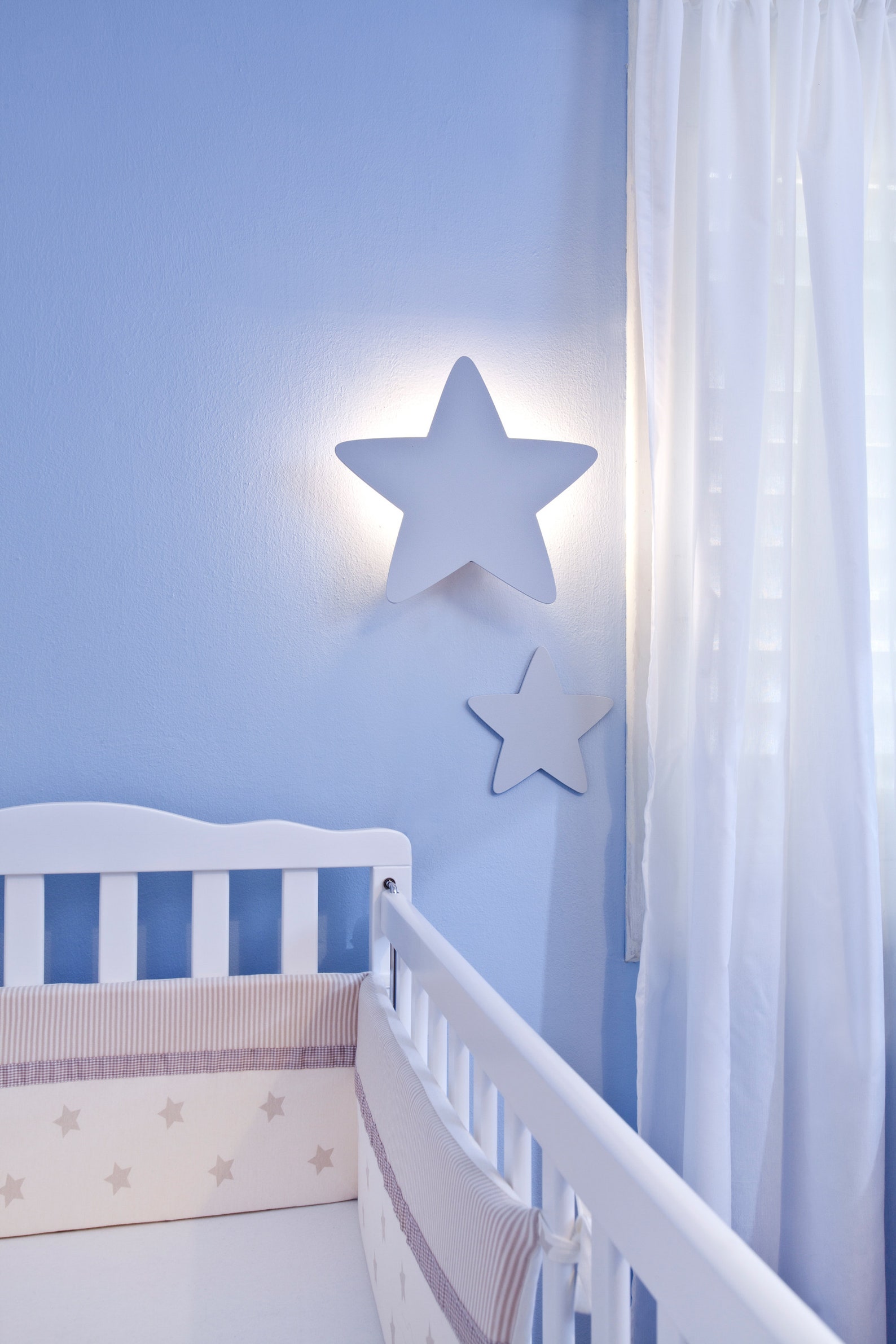 Star Night Light Nursery Wall Lamp Nursery Night Lamp Wall Etsy