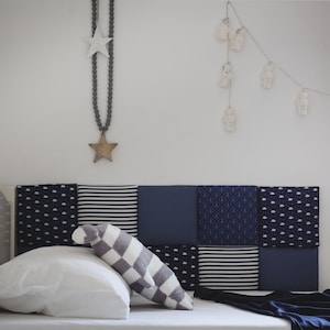 Upholstered Wall Panels, Soft Wall Padding Coating for Children, Bed Rest Wall Pillows Headboard, Multiple Colors & Patterns, Self-Adhesive