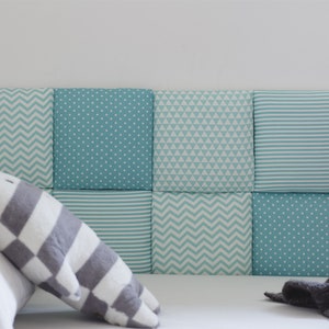 Kids Headboard, Full Size / Twin Bed / Single Bed Hanging Headboard, Soft Bed Head ,Baby Room Decor, Montessori Kindergarden Wall Panels