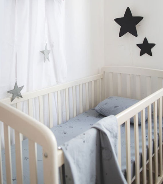 Little Prince Gray Crib Bedding Crib Sheet Set Toddler Sheet - Etsy