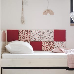 Kids Bed Headboard, Wall Panels for Children Bedroom, Upholstered Paneling, Multiple Colors and Sizes, Baby Nursery Room Decor, Wall Pillow