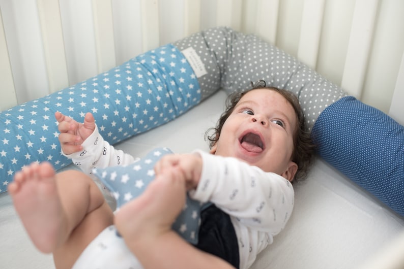 Bed Bumper Pillow for Crib or Toddler Beds / Baby Etsy