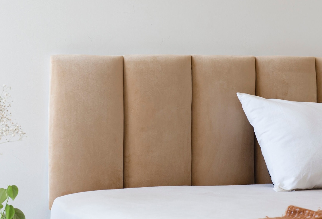 Upholstered Wall Panels, Velvet Padded Headboard Tiles, Soft Bed Head