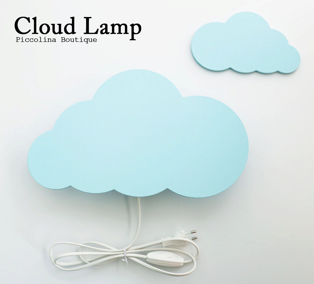 CLOUD NIGHT LIGHT Pastel Blue cloud Shaped Led Wall Lampnursery