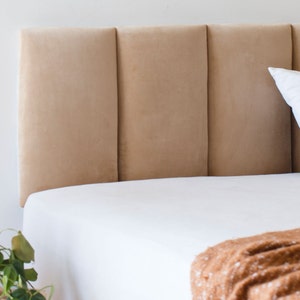 Sänggavelpaneler, stoppade mjuka väggkuddar, stötsäkert stoppade brädor, lyxig sammetssänggavel king size queen size sängar i alla storlekar
