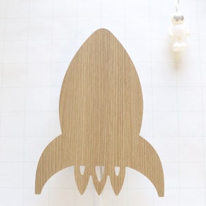 Boys Night Light, Rocket Wall decor, Kids Room Night Light, Kids Bedside Lamp, Wooden Night Light, Nordic Nursery Decor, Space Nursery Decor