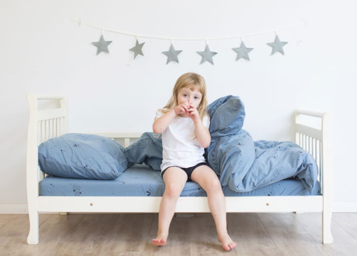 Blue Duvet Cover Set Cot Bed Duvet Cover Cot Sheet Set Blue Etsy