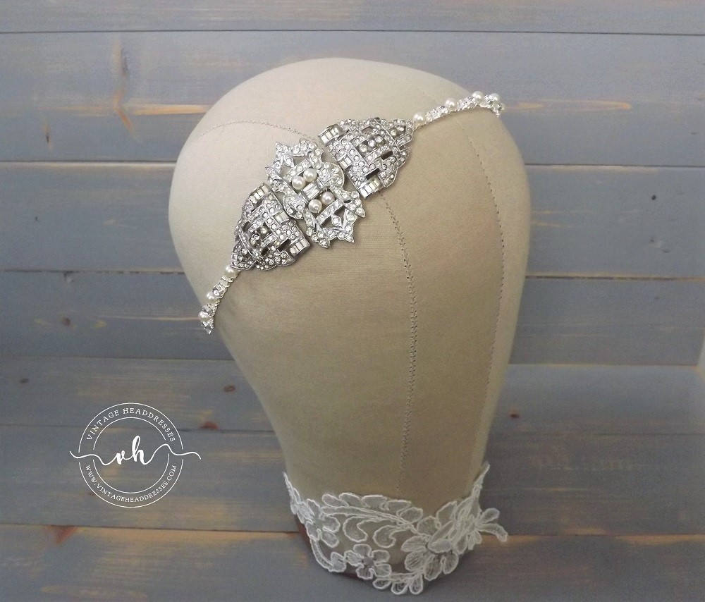 Art Deco Headpiece Art Deco Headband Bridal Headband | Etsy