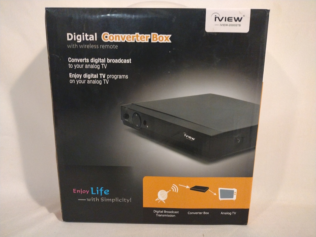 Iview 2000STB Digital to Analog TV Converter Box With Remote New in Box