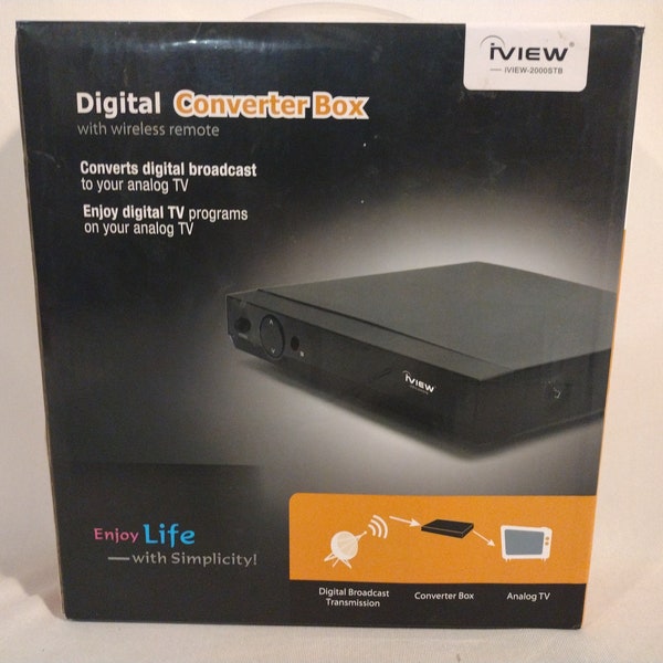 IView 2000STB Digital to Analog TV Converter Box With Remote New In Box