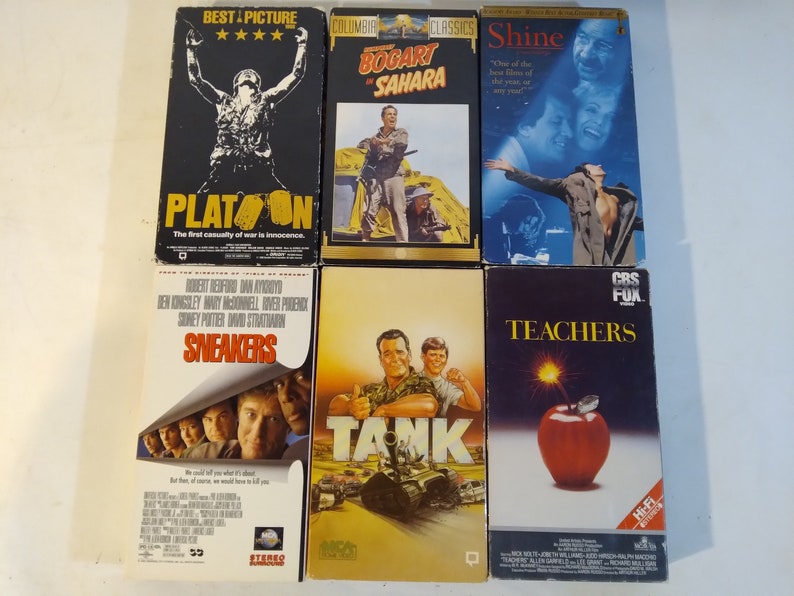 Classic Movies on VHS You Pick Save on Combined Shipping Etsy