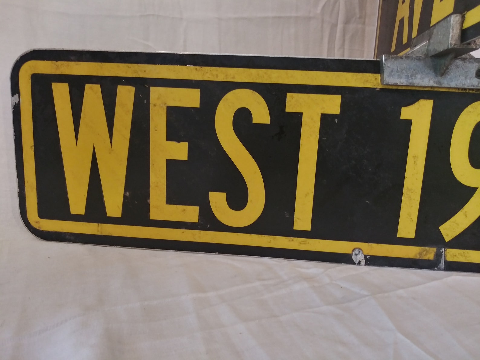 Vintage Original Metal Street Sign Corner of Avenue E and 19th Etsy