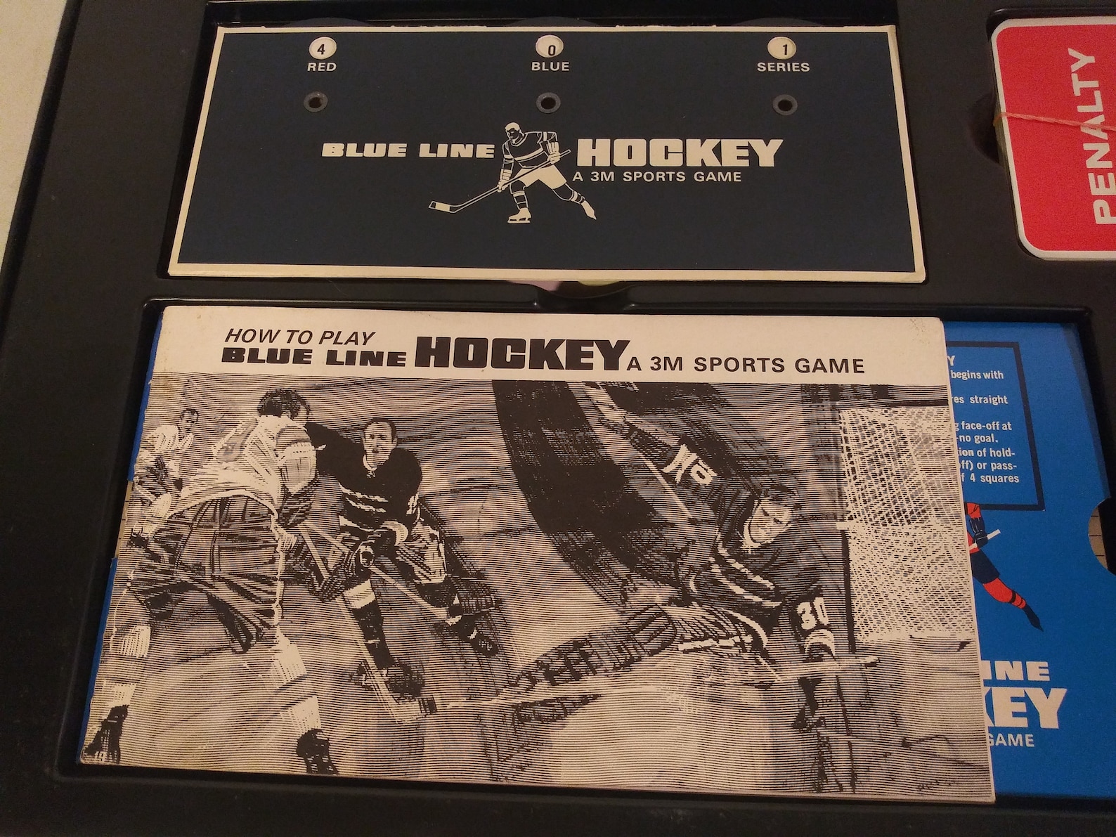 Vintage Blue Line Hockey Board Game 1969 A 3M Sports Game Etsy