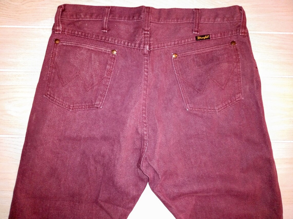 Vintage Wrangler Boysenberry Magenta Jeans men's size 36 X | Etsy